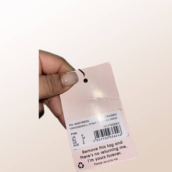 NWT MISSGUIDED Hot Pink Satin Mini Dress - Picture 6 of 8